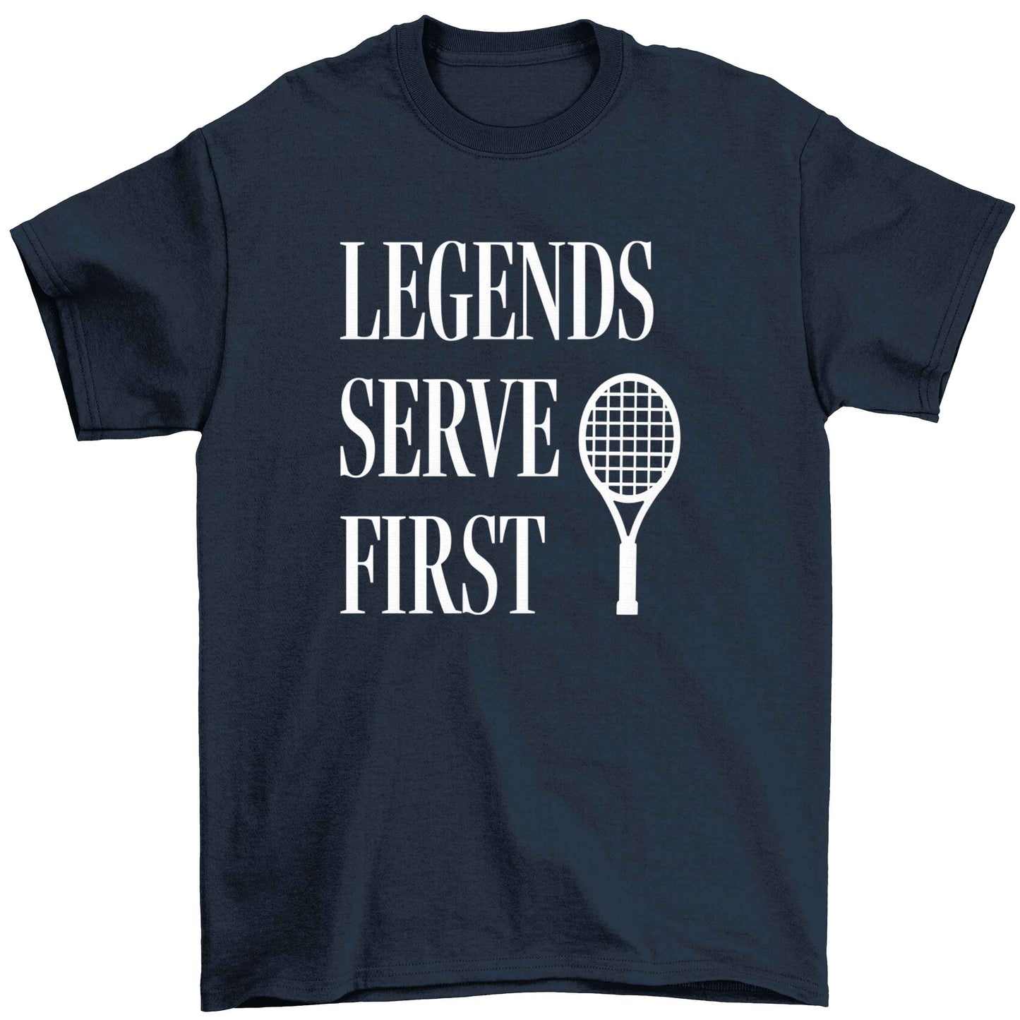 Legends serve first Children's navy Tshirt 12-13 Years