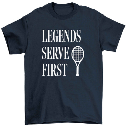Legends serve first Children's navy Tshirt 12-13 Years