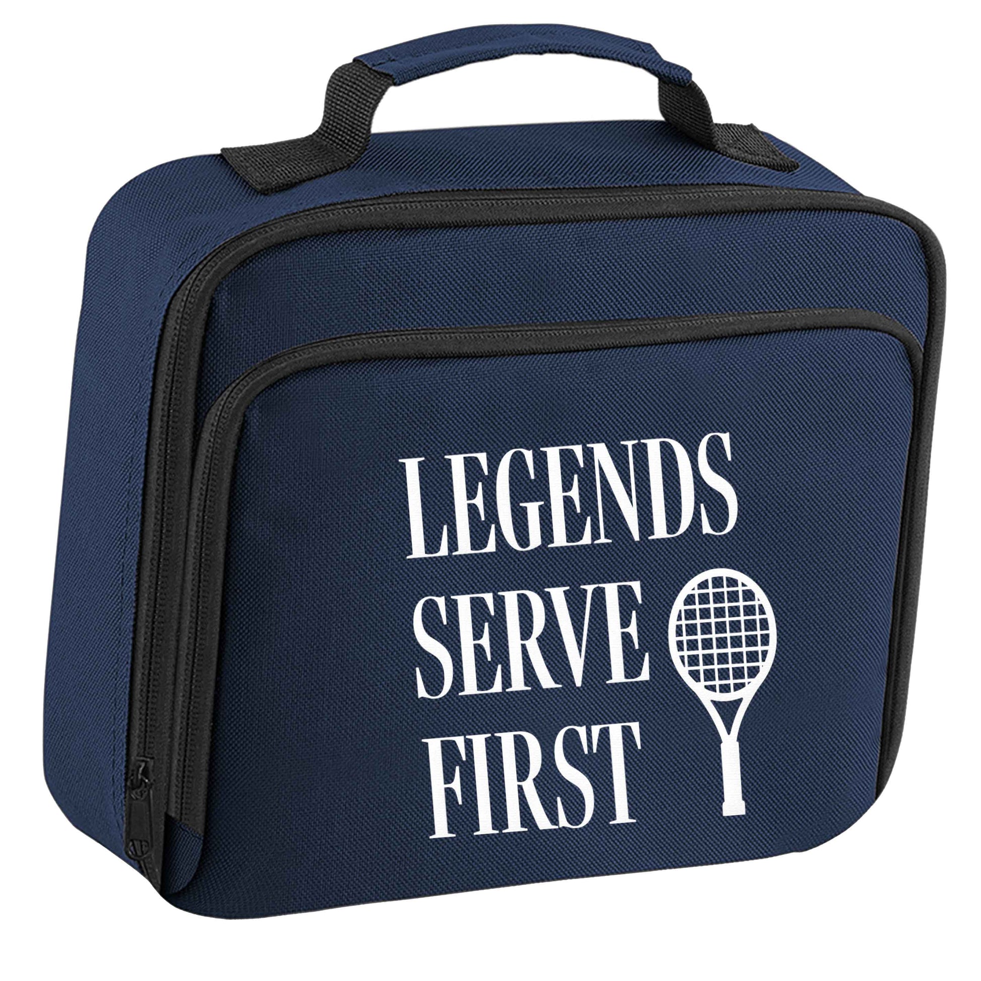 Legends serve first insulated navy lunch bag cooler