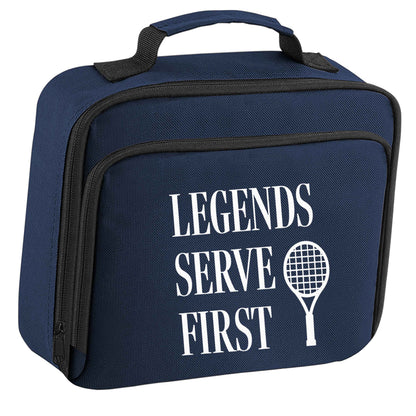 Legends serve first insulated navy lunch bag cooler