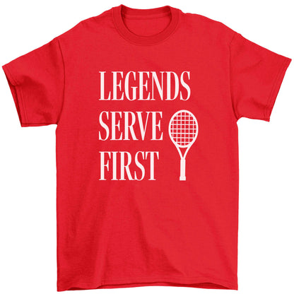 Legends serve first Children's red Tshirt 12-13 Years