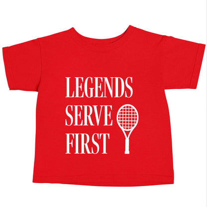 Legends serve first red baby toddler Tshirt 2 Years