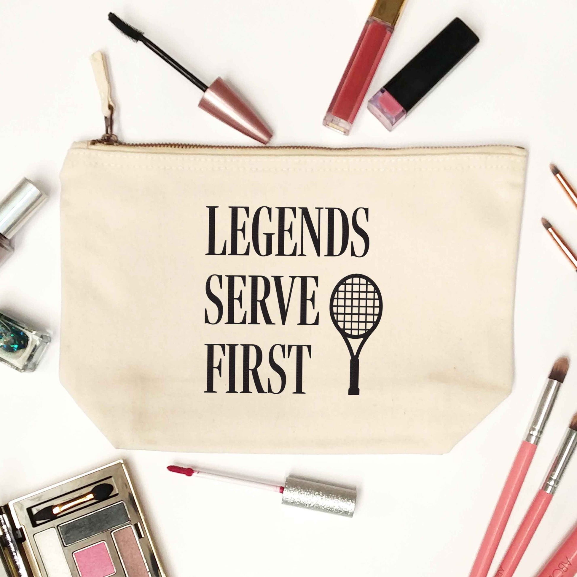 Legends serve first natural makeup bag