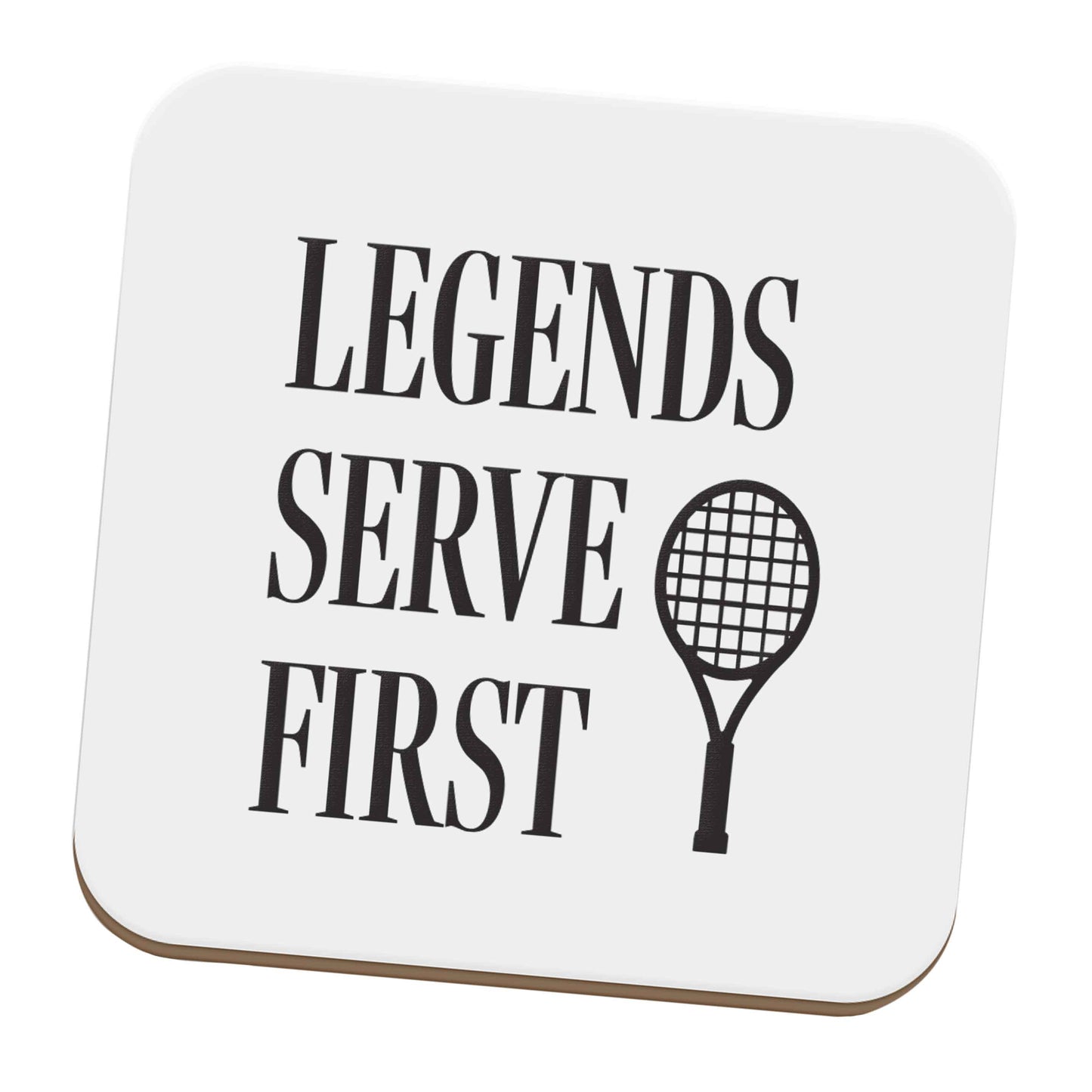 Legends serve first set of four coasters