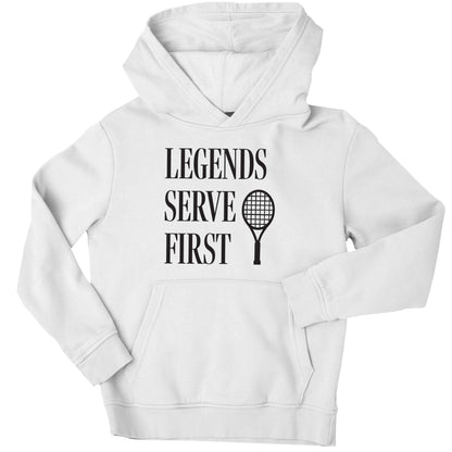 Legends serve first children's white hoodie 12-13 Years
