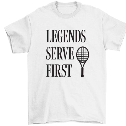Legends serve first Children's white Tshirt 12-13 Years