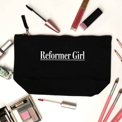 Reformer girl black makeup bag