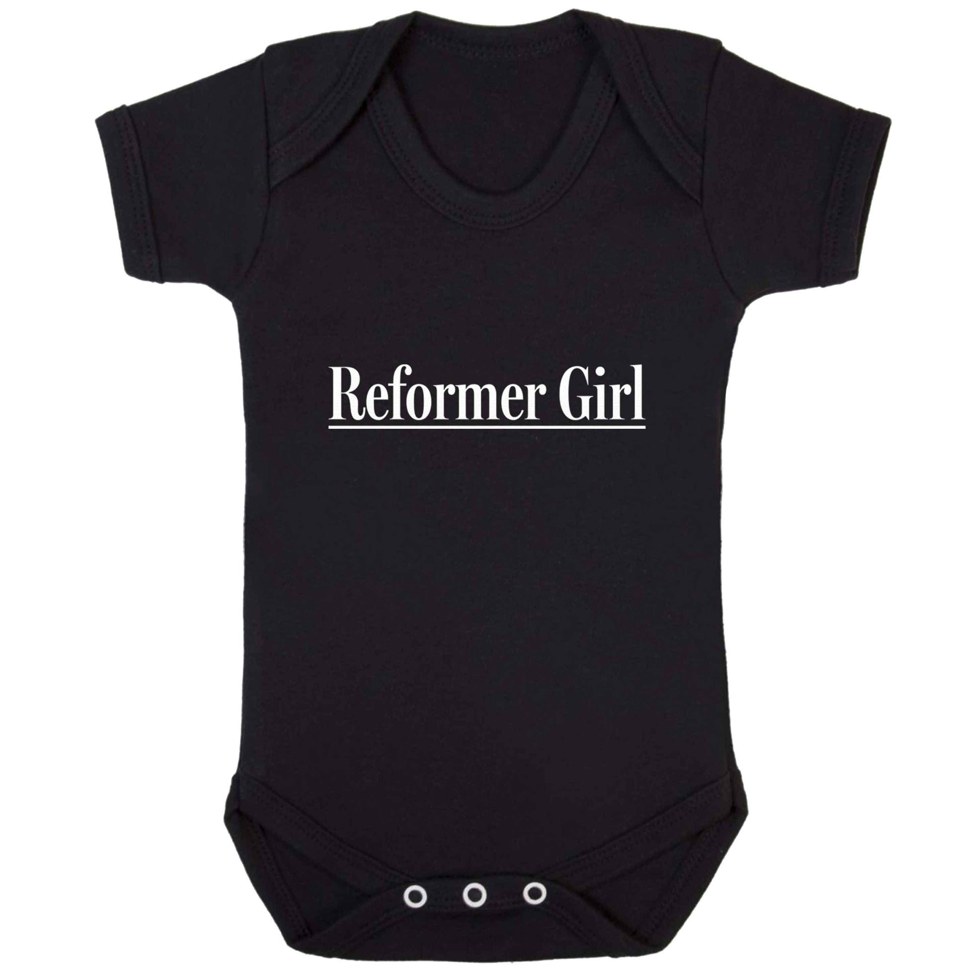 Reformer girl baby bodysuit black 18-24 months
