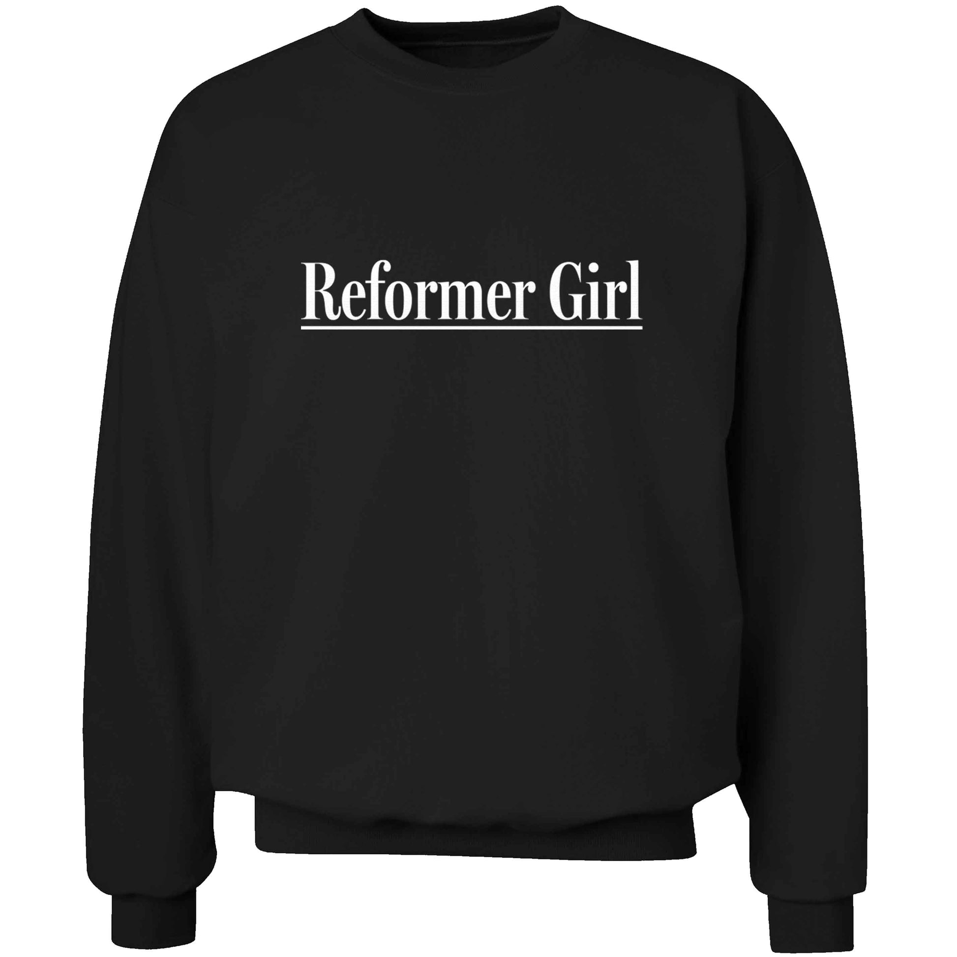 Reformer girl adult's unisex black sweater 2XL