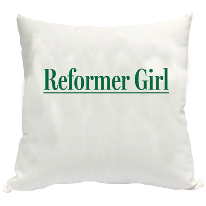 Reformer girl cushion cover