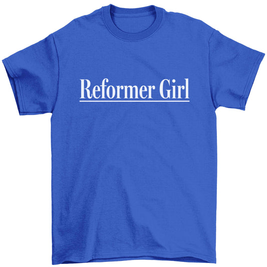 Reformer girl Children's blue Tshirt 12-13 Years