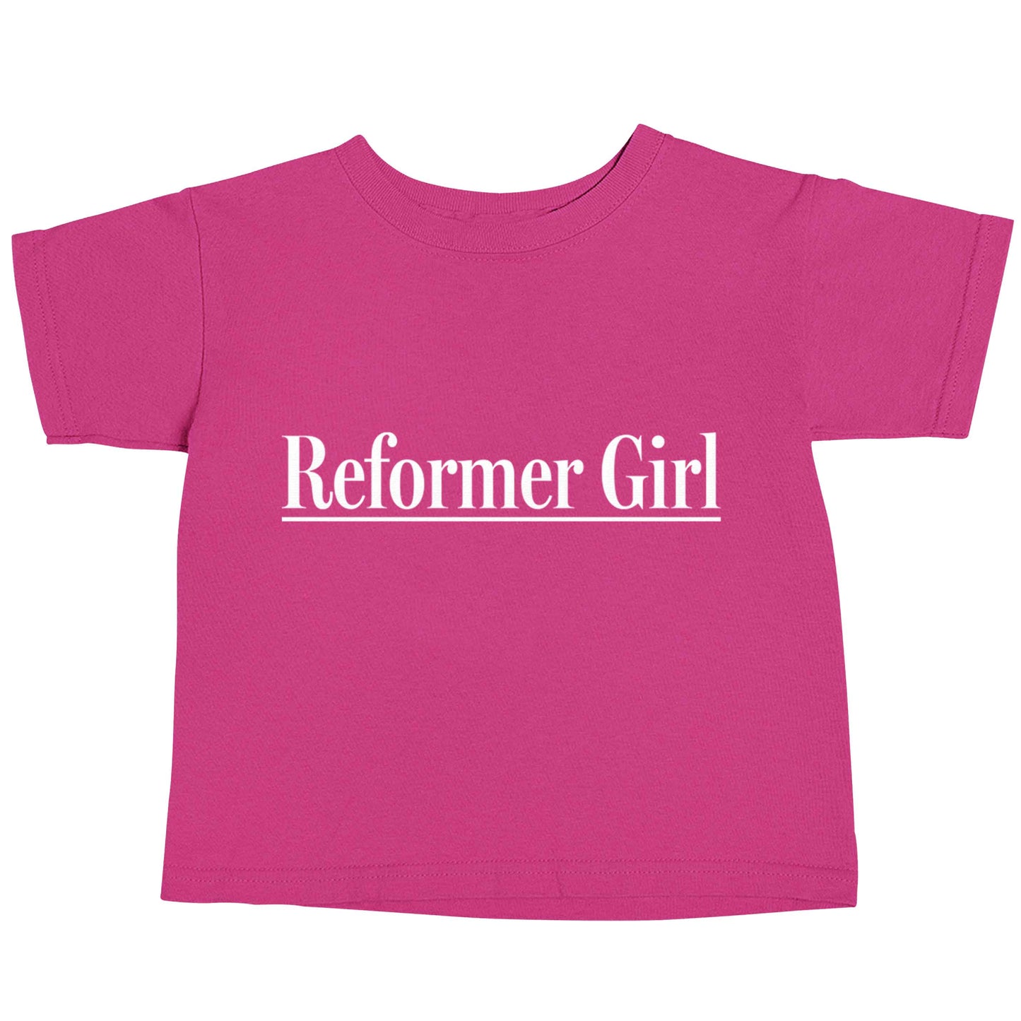 Reformer girl pink baby toddler Tshirt 2 Years