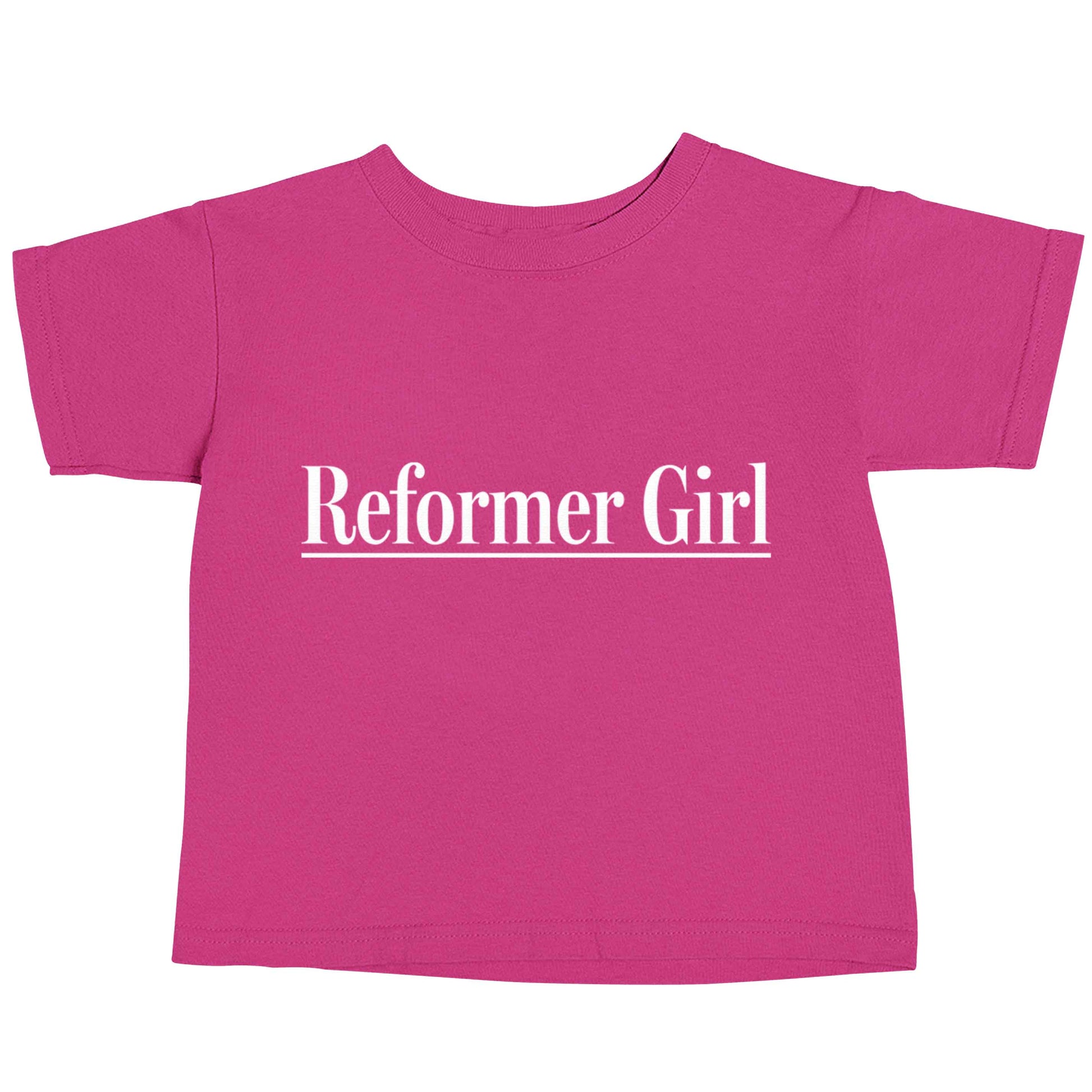 Reformer girl pink baby toddler Tshirt 2 Years