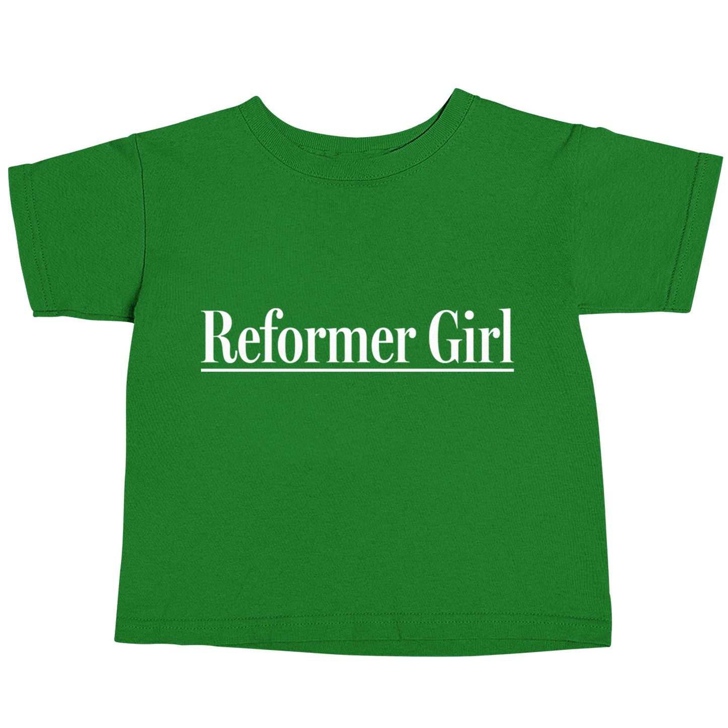 Reformer girl green baby toddler Tshirt 2 Years
