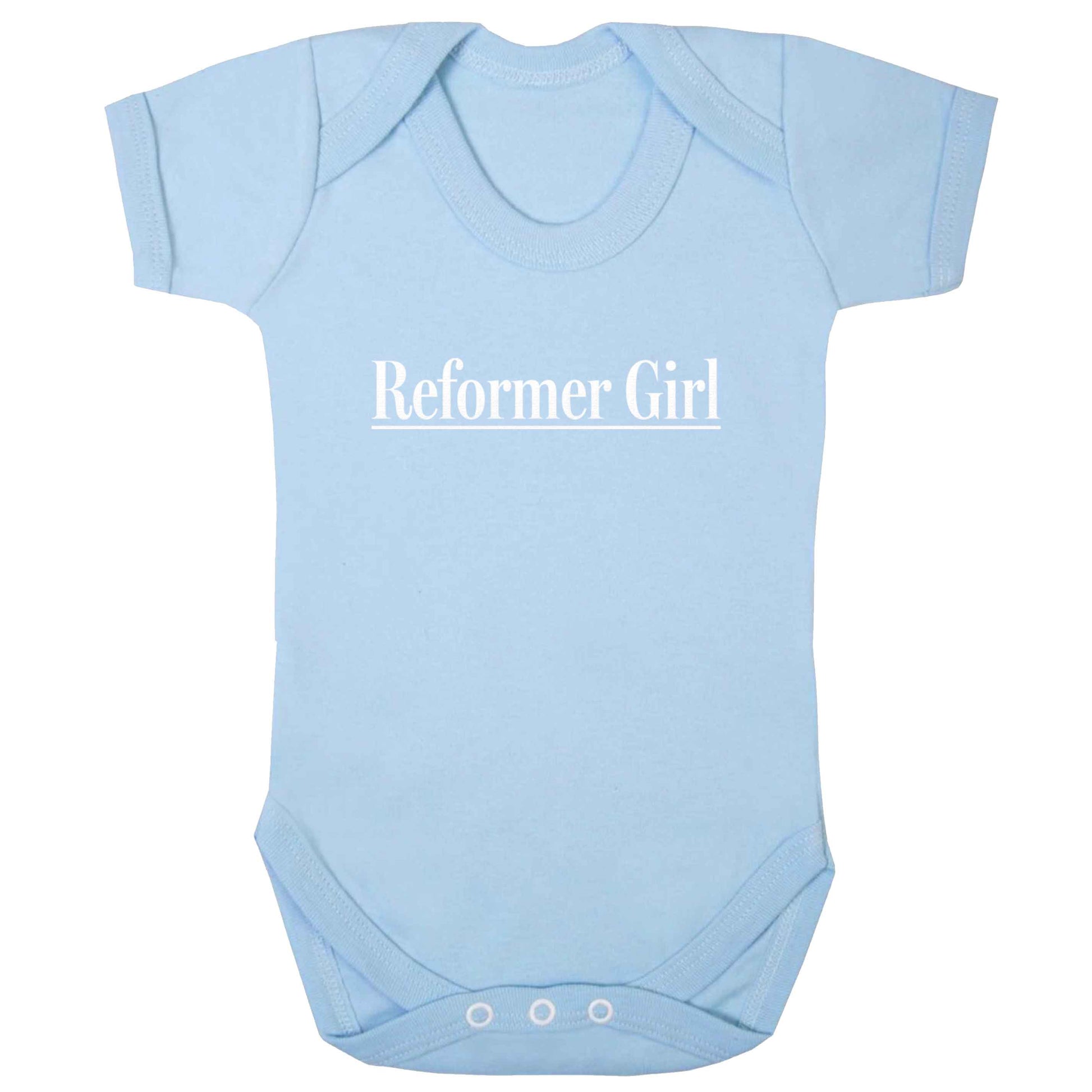 Reformer girl baby bodysuit pale blue 18-24 months