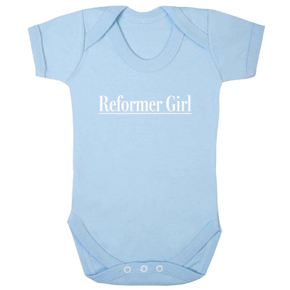 Reformer girl baby bodysuit pale blue 18-24 months