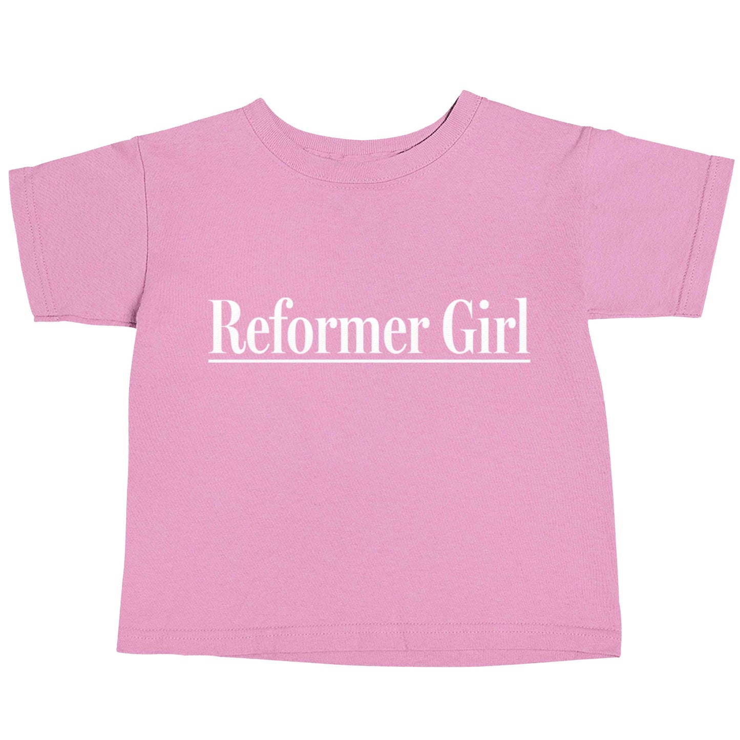 Reformer girl light pink baby toddler Tshirt 2 Years
