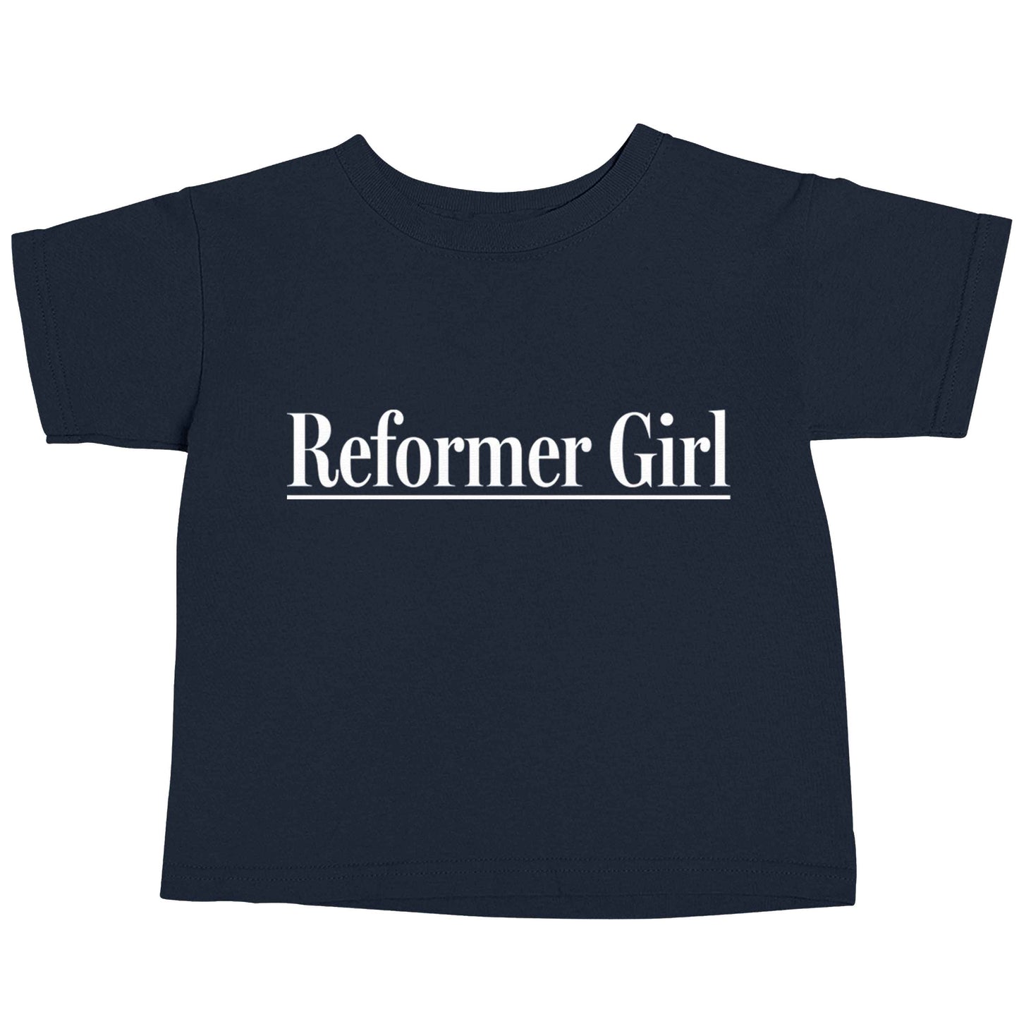 Reformer girl navy baby toddler Tshirt 2 Years