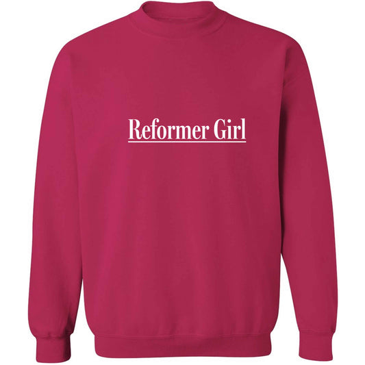 Reformer girl adult's unisex pink sweater 2XL