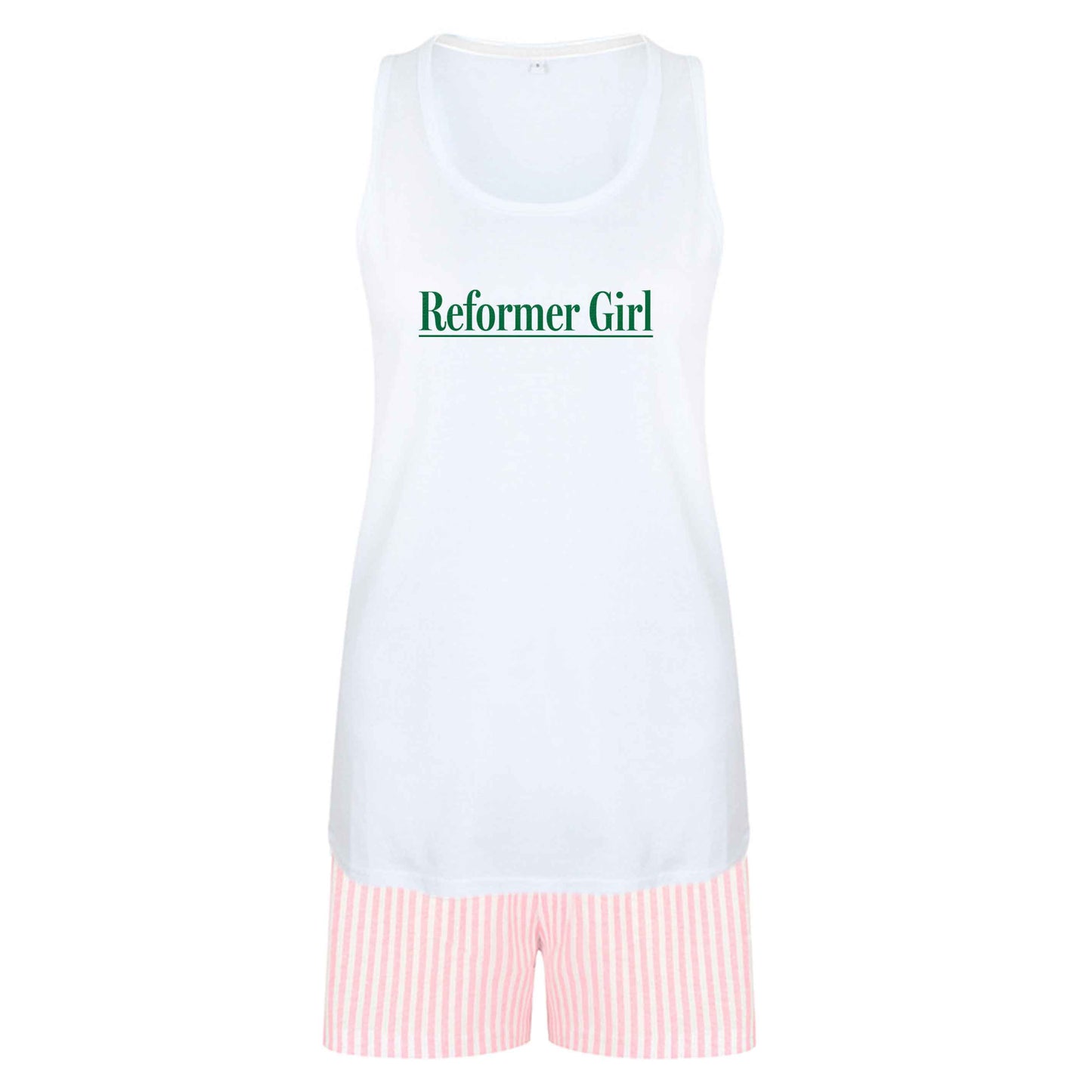 Reformer girl size XL women's pyjama shorts set in pink 