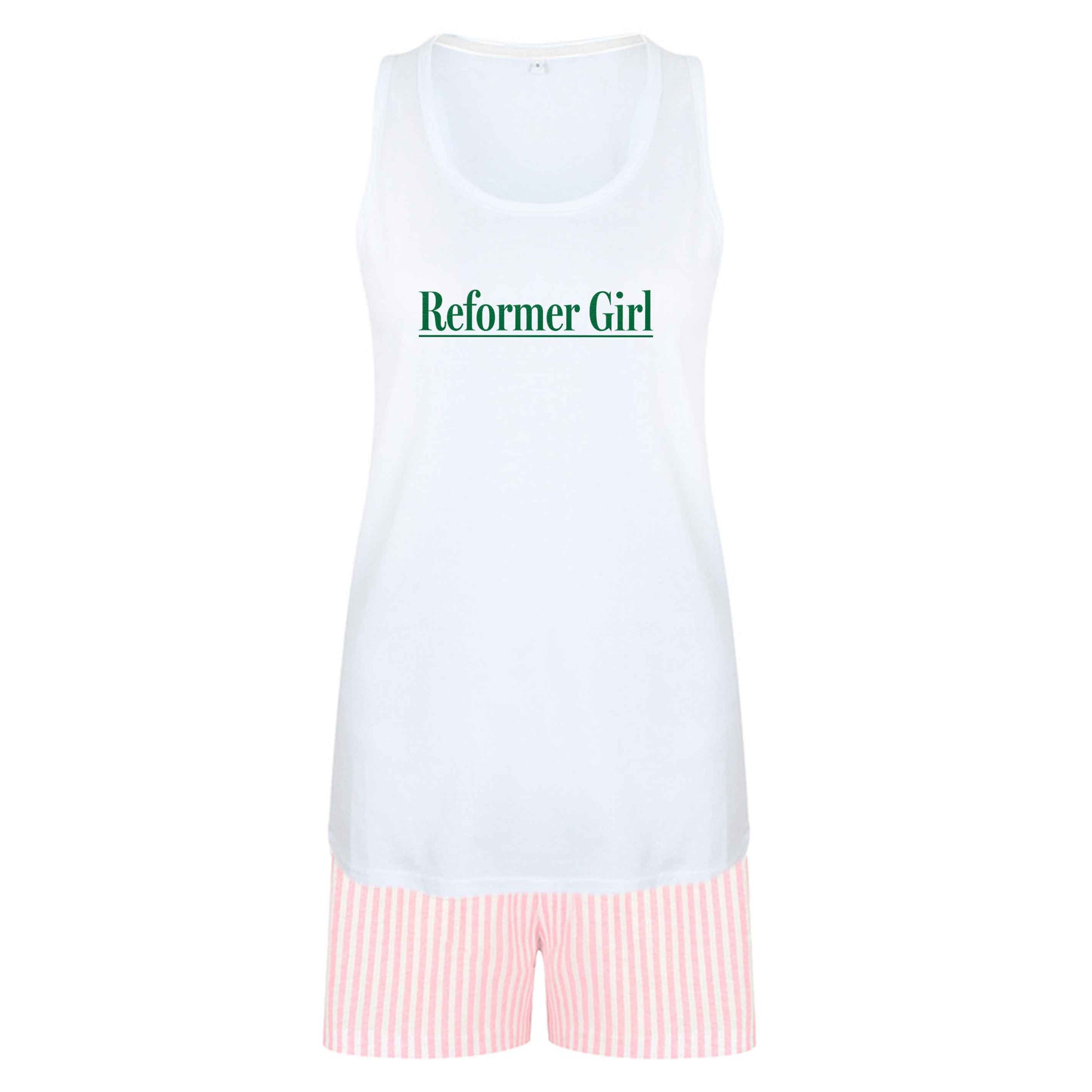 Reformer girl size XL women's pyjama shorts set in pink 