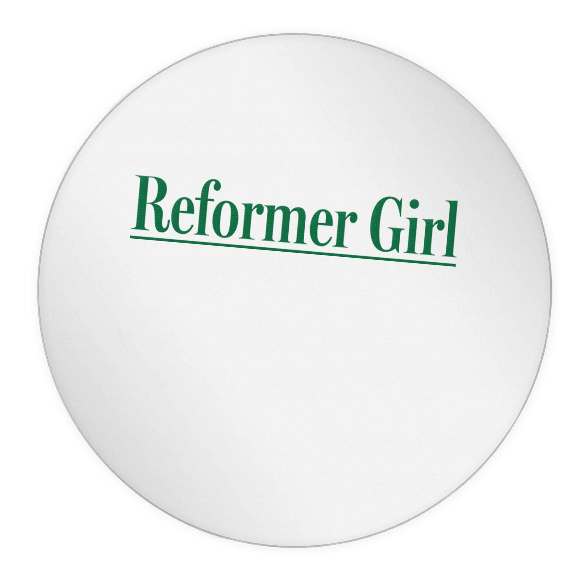 Reformer girl 24 @ 45mm matt circle stickers