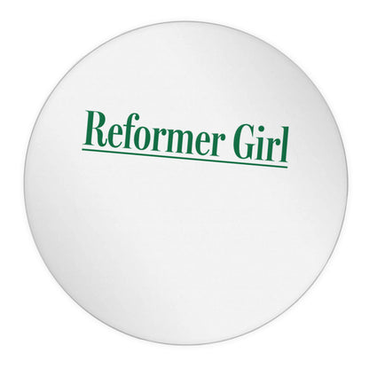 Reformer girl 24 @ 45mm matt circle stickers