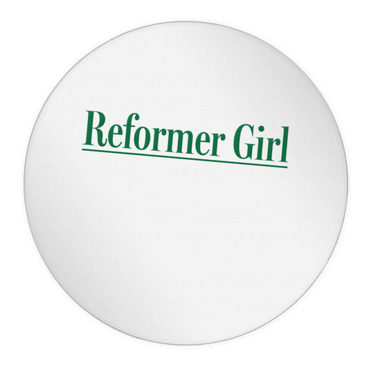 Reformer girl 24 @ 45mm matt circle stickers
