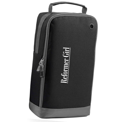 Reformer girl black sports shoe bag horizontal print