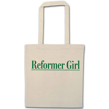 Reformer girl natural tote bag