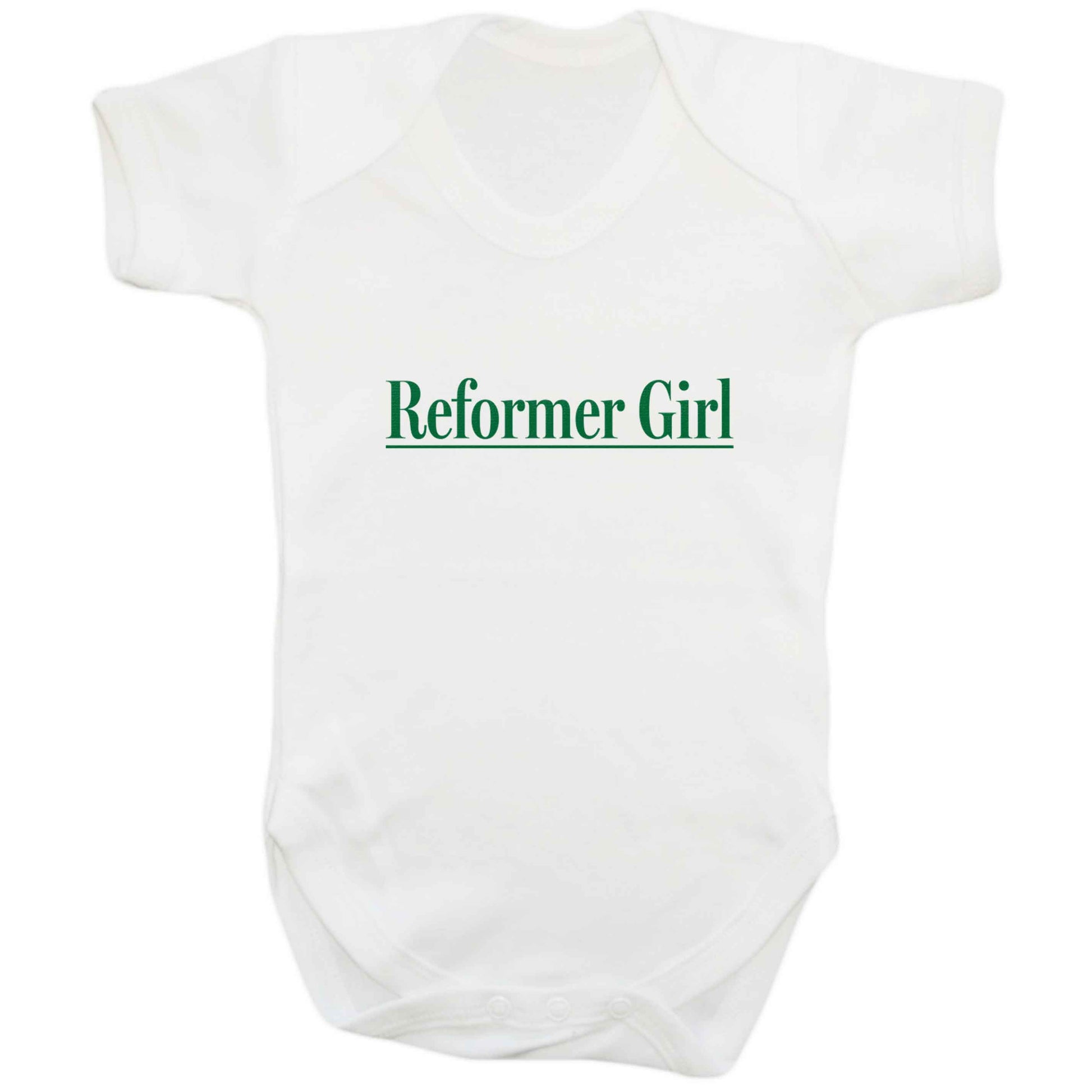 Reformer girl baby bodysuit white 18-24 months