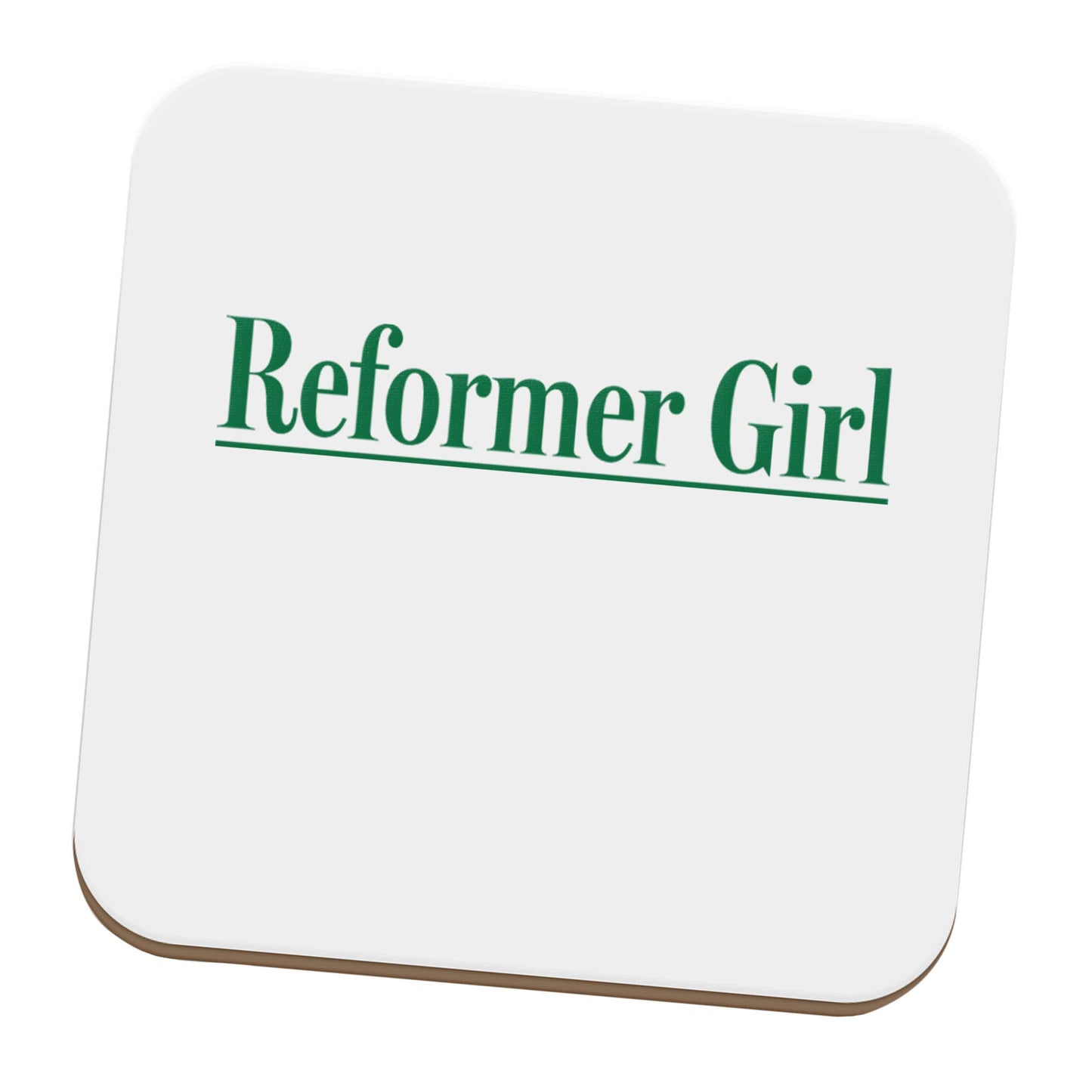 Reformer girl set of four coasters