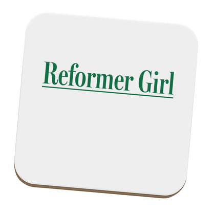 Reformer girl set of four coasters