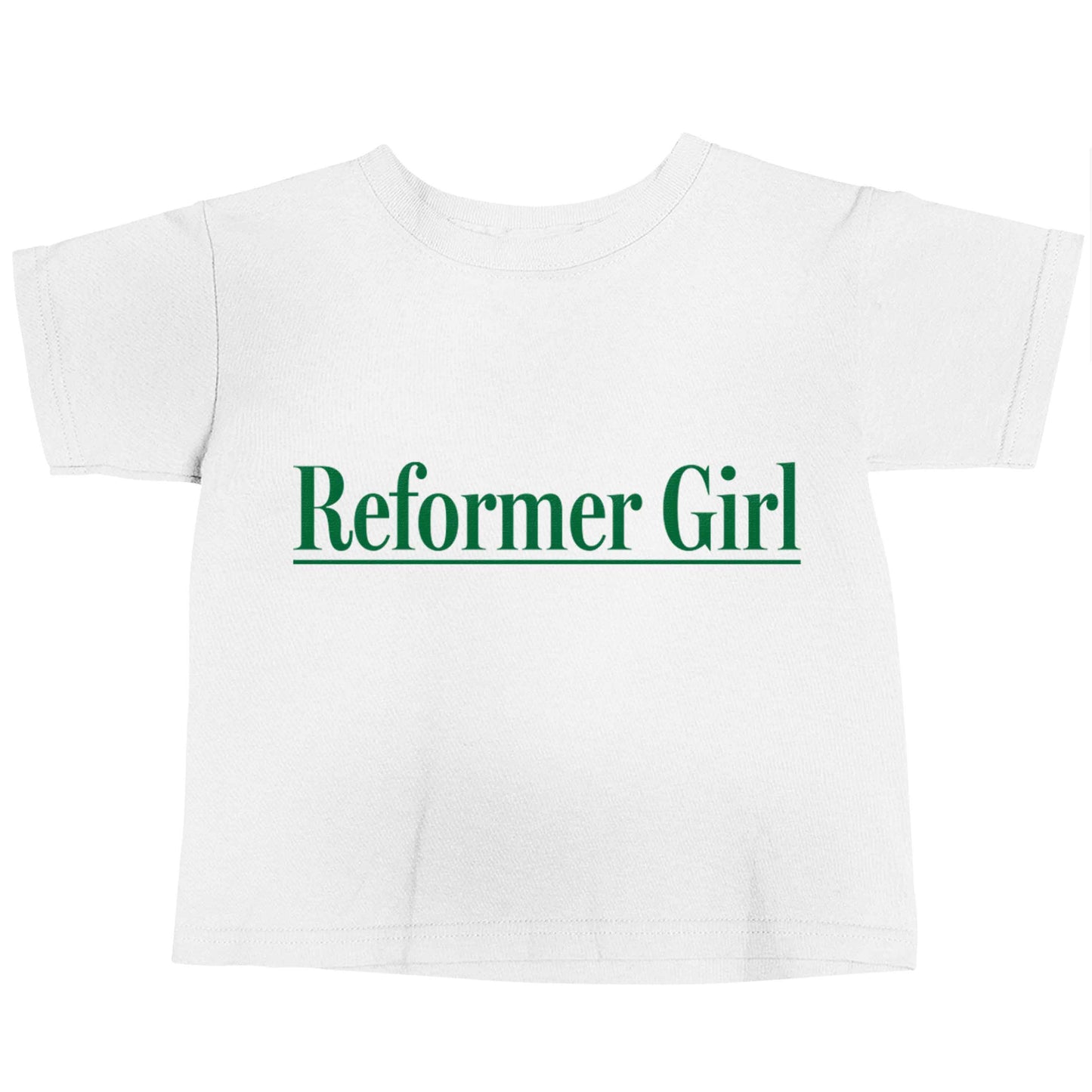 Reformer girl white baby toddler Tshirt 2 Years