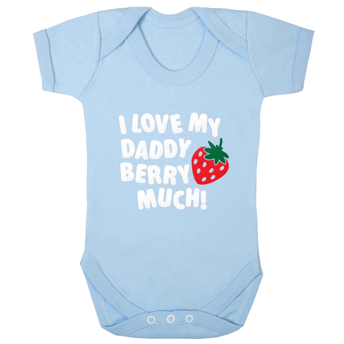 I love my daddy berry much baby bodysuit pale blue 18-24 months
