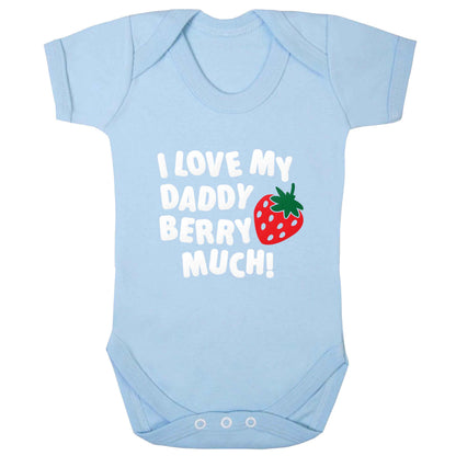 I love my daddy berry much baby bodysuit pale blue 18-24 months