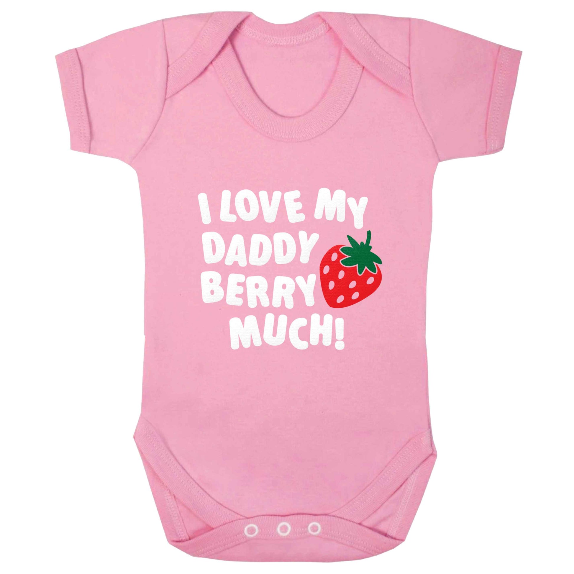 I love my daddy berry much baby bodysuit pale pink 18-24 months