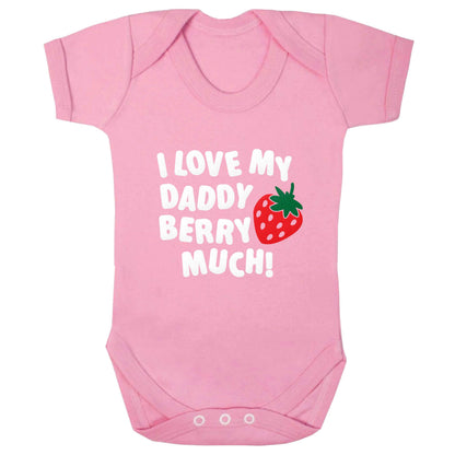 I love my daddy berry much baby bodysuit pale pink 18-24 months