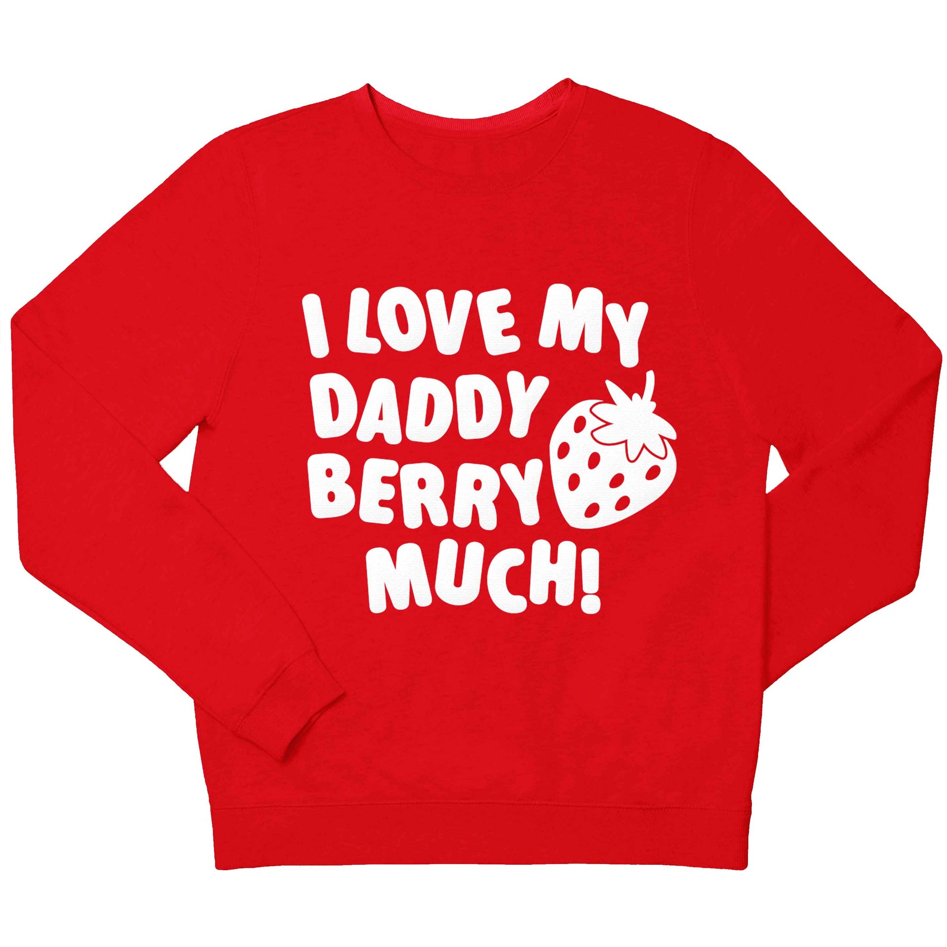 I love my daddy berry much children's grey sweater 12-13 Years