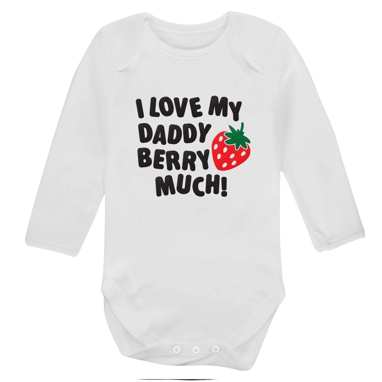 I love my daddy berry much baby bodysuit long sleeved white 6-12 months