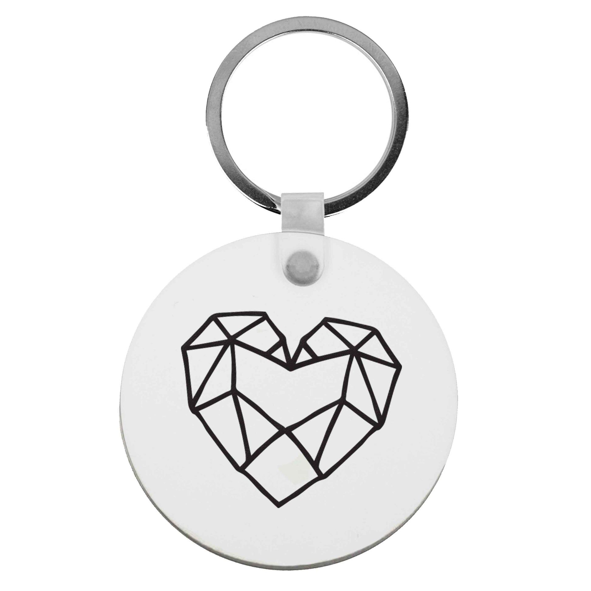 Geometric heart | Keyring