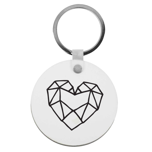 Geometric heart | Keyring