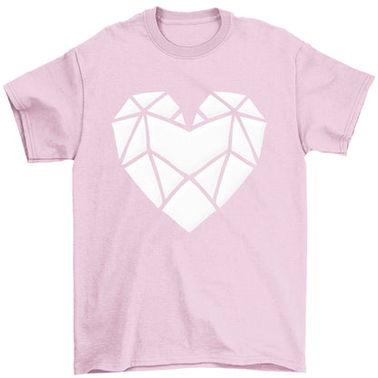 Geometric heart Children's light pink Tshirt 12-13 Years