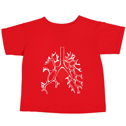 Lungs and heart illustration red baby toddler Tshirt 2 Years