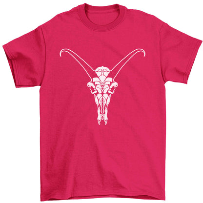 Deer skull illustration Children's pink Tshirt 12-13 Years