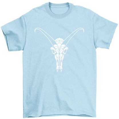 Deer skull illustration Children's light blue Tshirt 12-13 Years