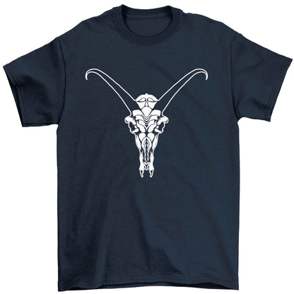 Deer skull illustration Children's navy Tshirt 12-13 Years