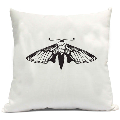 Moth illustration cushion cover