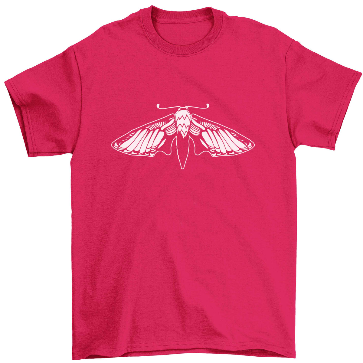 Moth illustration Children's pink Tshirt 12-13 Years