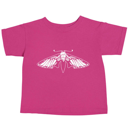 Moth illustration pink baby toddler Tshirt 2 Years